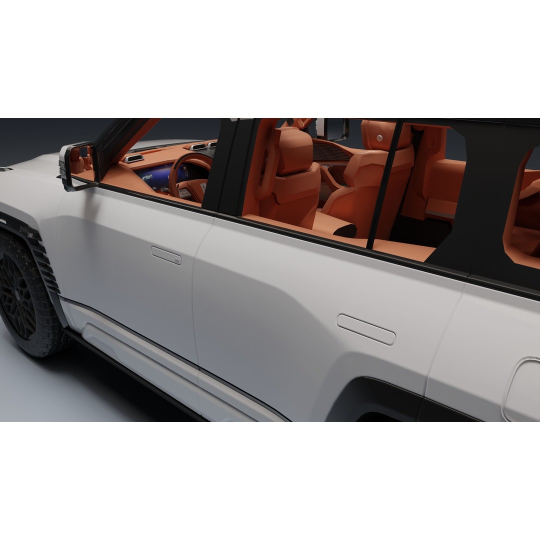 Yangwang U8 3D Model – Low Poly SUV with PBR Textures, FBX - View 20