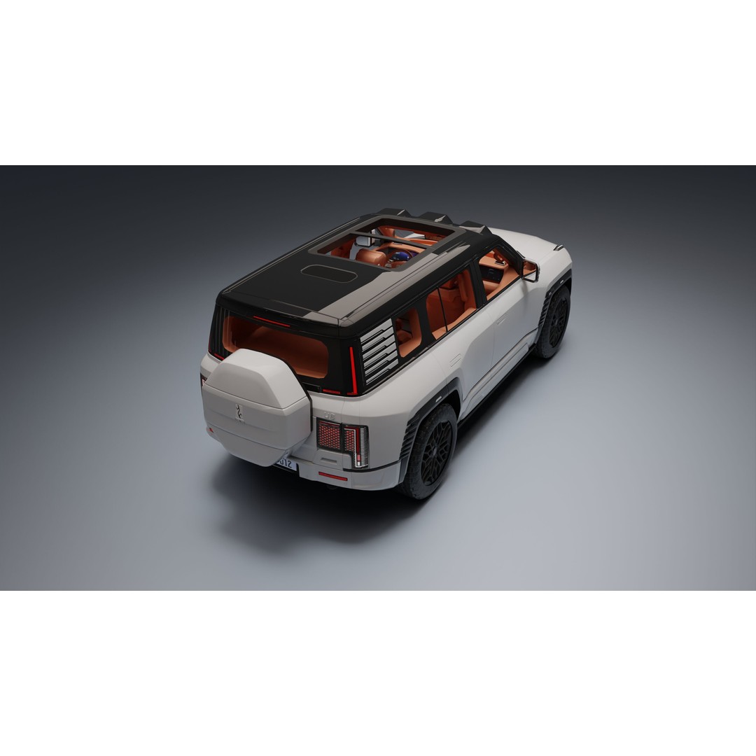 Yangwang U8 3D Model – Low Poly SUV with PBR Textures, FBX - View 21