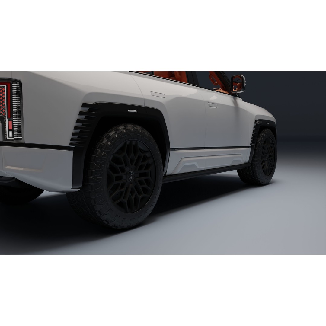 Yangwang U8 3D Model – Low Poly SUV with PBR Textures, FBX - View 22