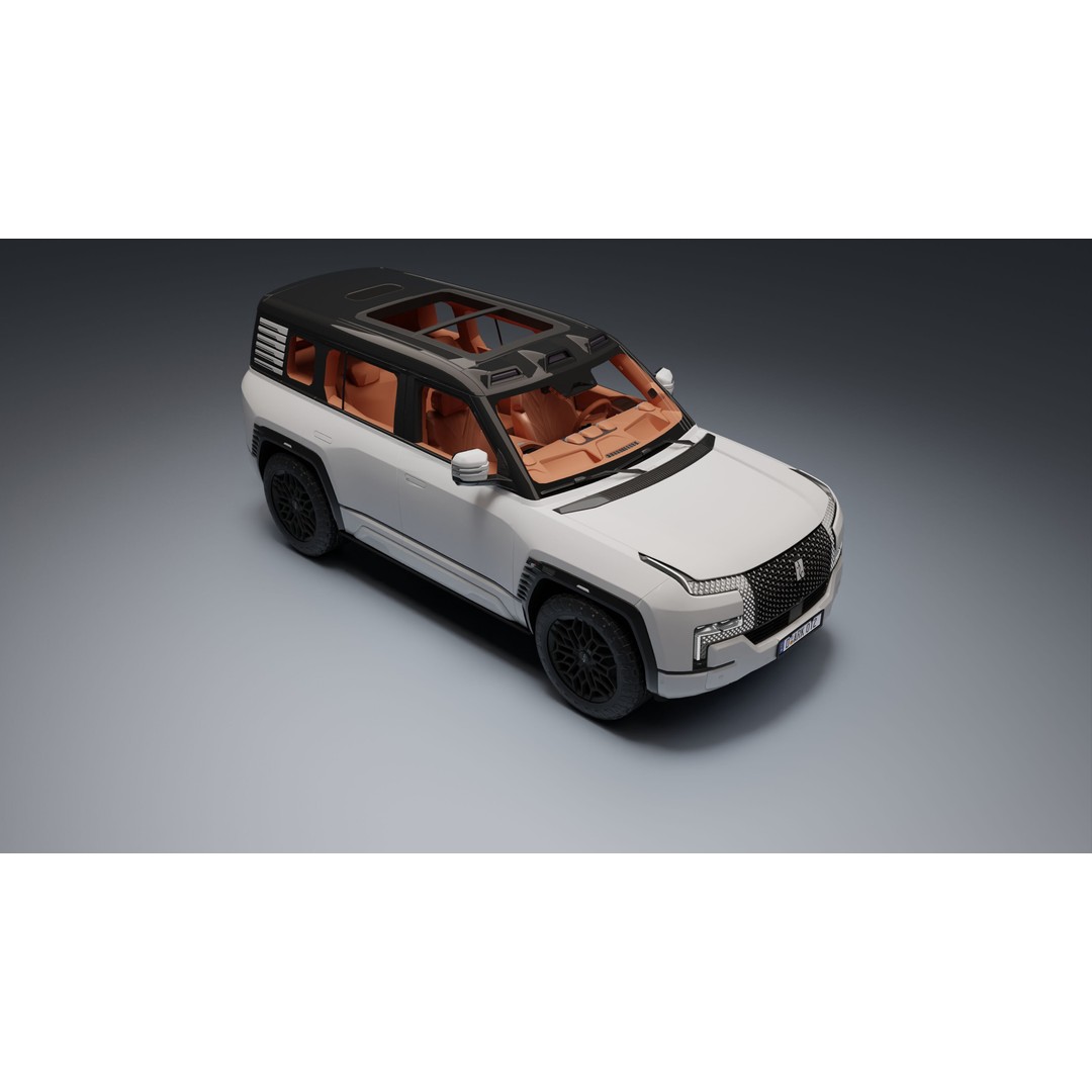 Yangwang U8 3D Model – Low Poly SUV with PBR Textures, FBX - View 25
