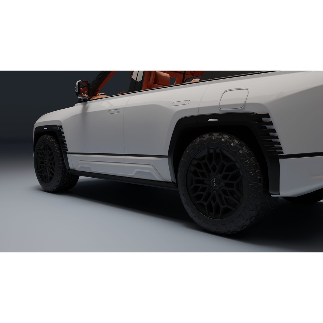 Yangwang U8 3D Model – Low Poly SUV with PBR Textures, FBX - View 26