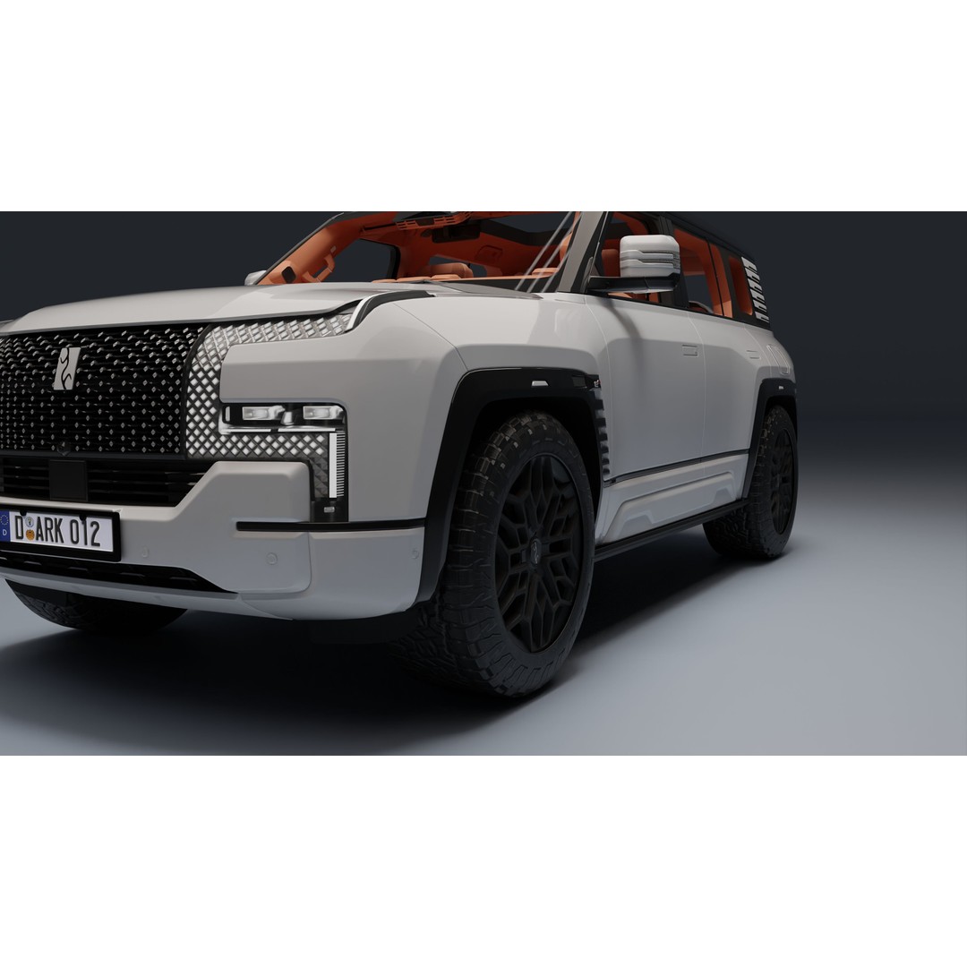 Yangwang U8 3D Model – Low Poly SUV with PBR Textures, FBX - View 28