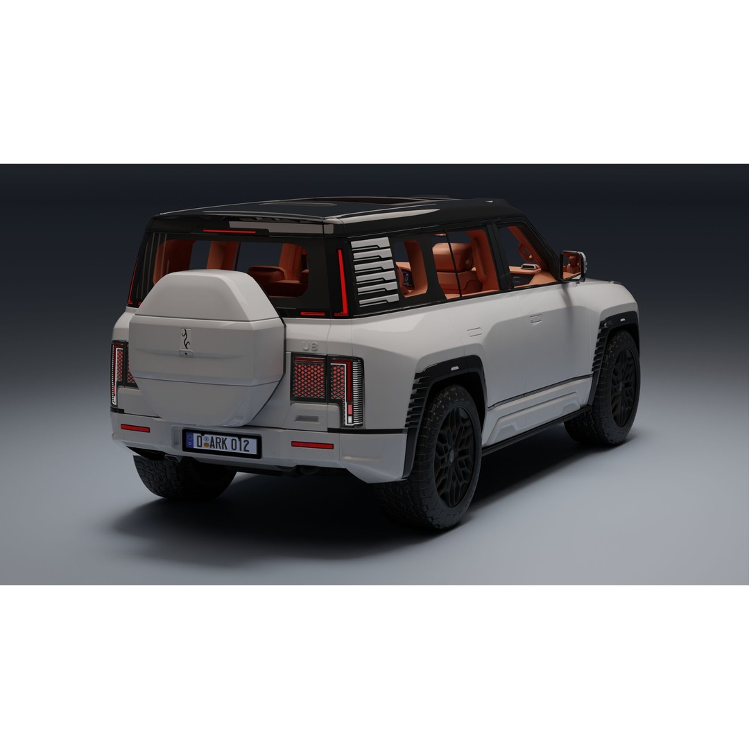 Yangwang U8 3D Model – Low Poly SUV with PBR Textures, FBX - View 29