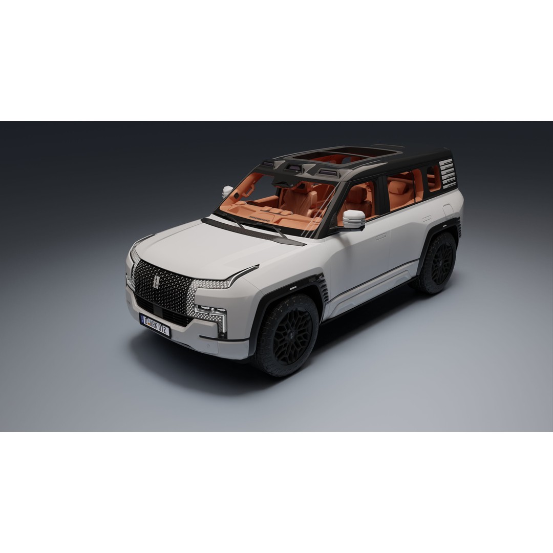 Yangwang U8 3D Model – Low Poly SUV with PBR Textures, FBX - View 6