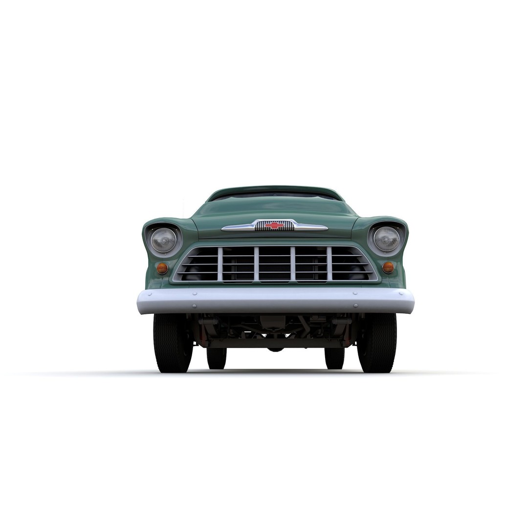 Chevy 3100 Steepside Pickup 1955 3D Model – High Poly Game Asset, FBX - View 18