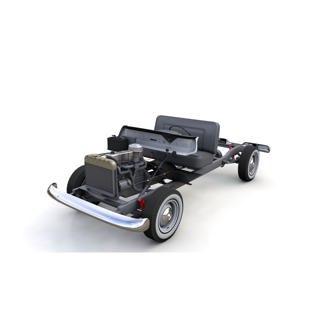 Chevy 3100 Steepside Pickup 1955 3D Model – High Poly Game Asset, FBX - View 4