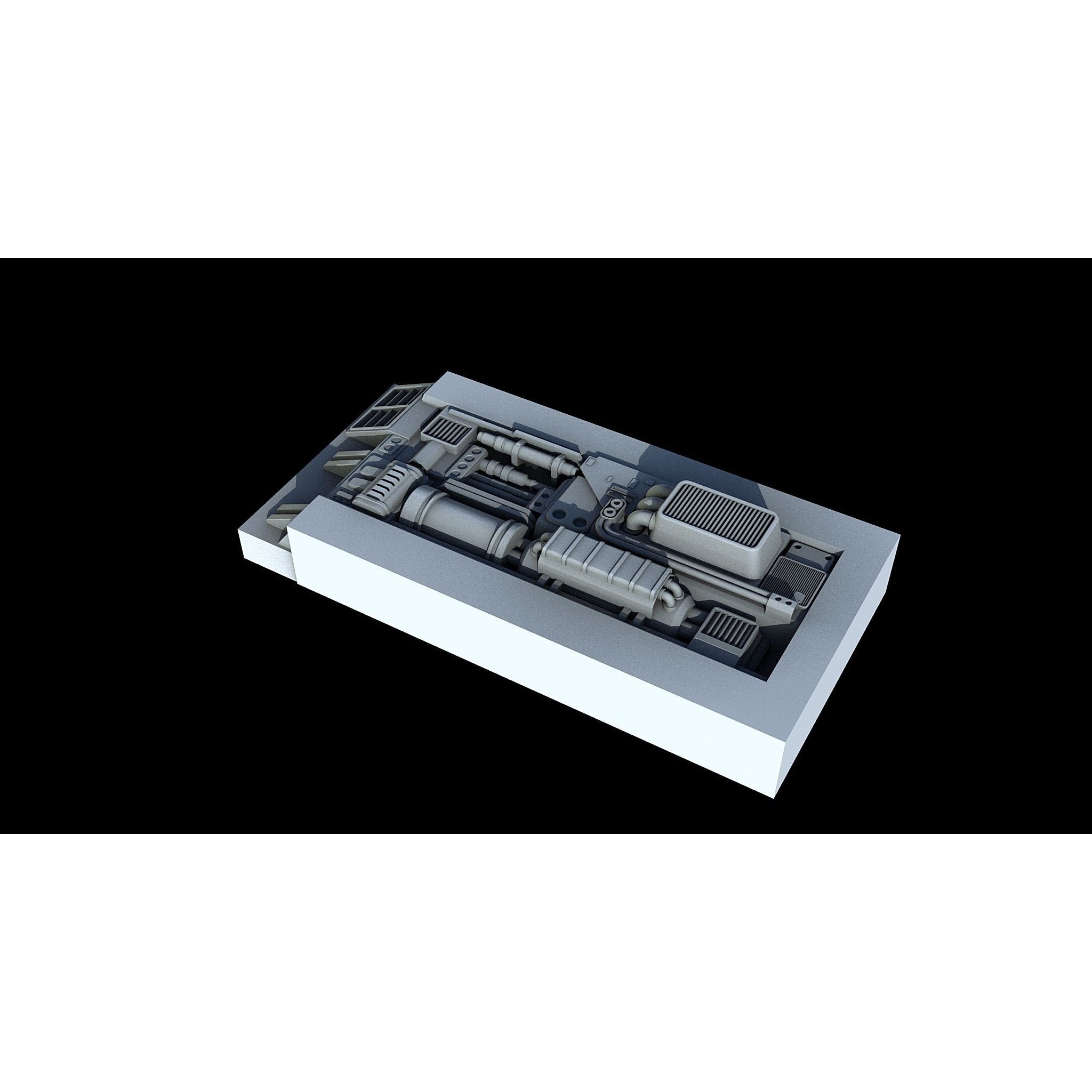 Sci-Fi KitBash and Props Pack - Game-Ready 3D Model - View 25