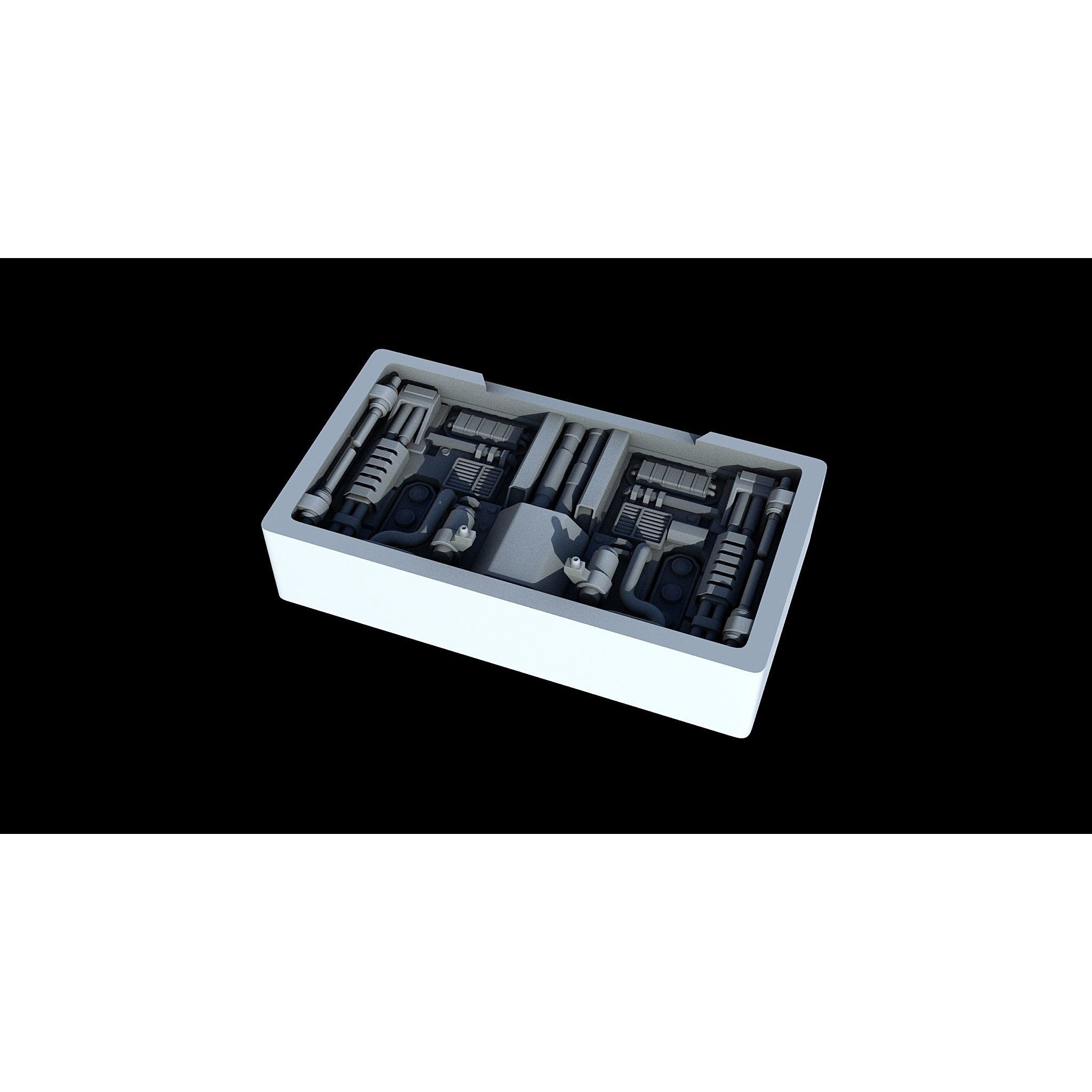 Sci-Fi KitBash and Props Pack - Game-Ready 3D Model - View 5