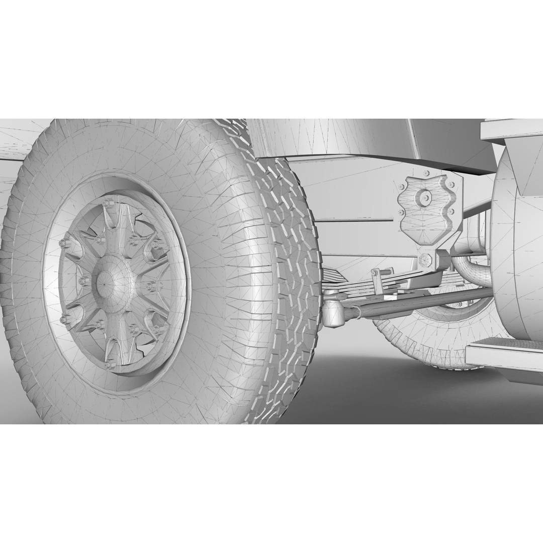 L9000 Box Truck 3D Model – Ultra-Detailed Vehicle with 6 Hood Variants