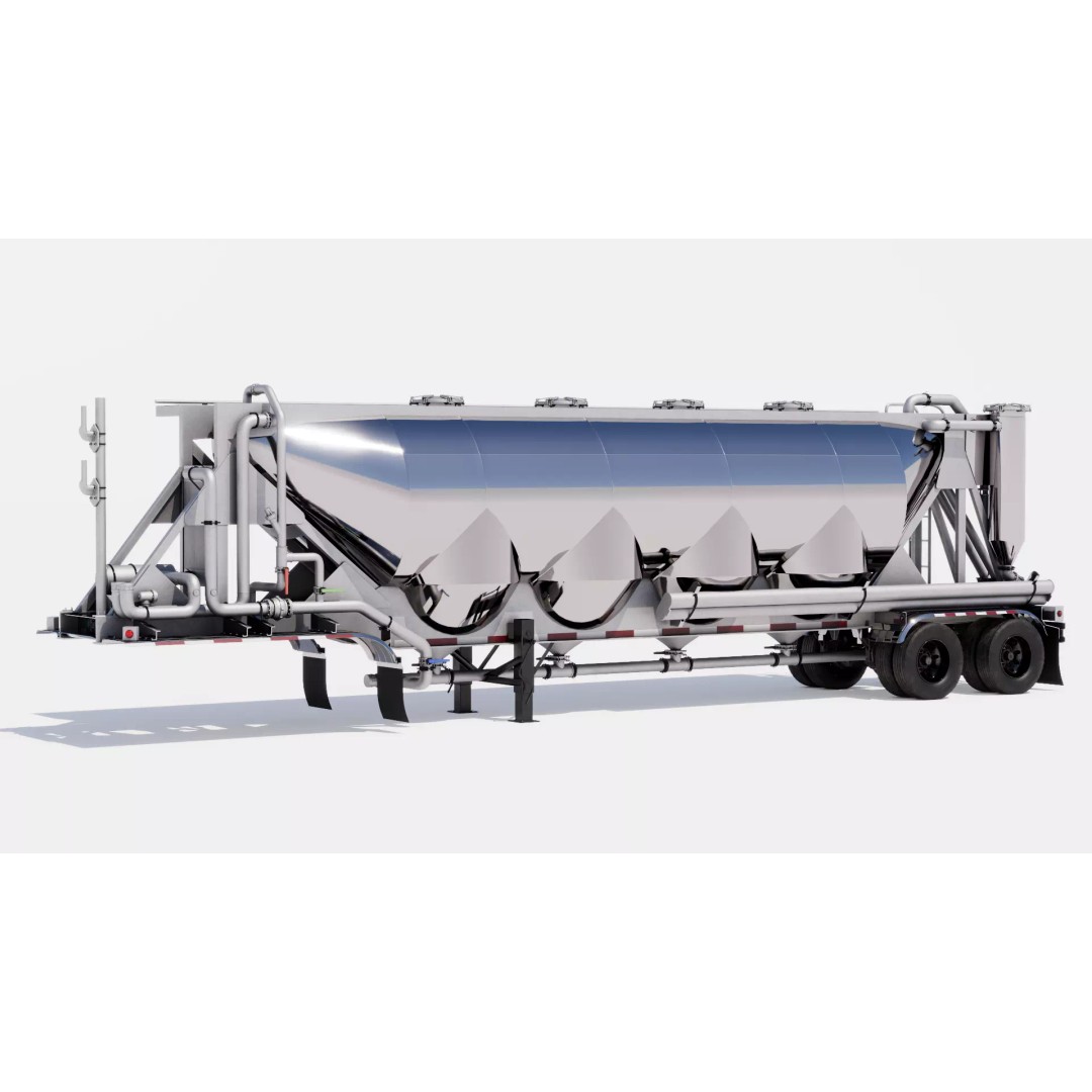 Trailers 3D Model – Low Poly Vehicle Set for Game Ready Projects - View 15