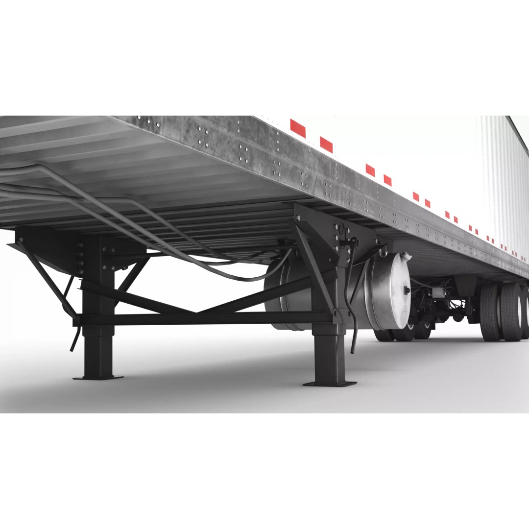 Trailers 3D Model – Low Poly Vehicle Set for Game Ready Projects - View 19