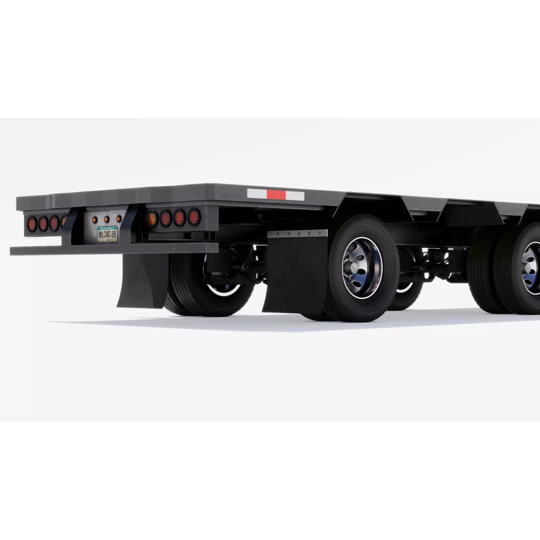 Trailers 3D Model – Low Poly Vehicle Set for Game Ready Projects - View 20