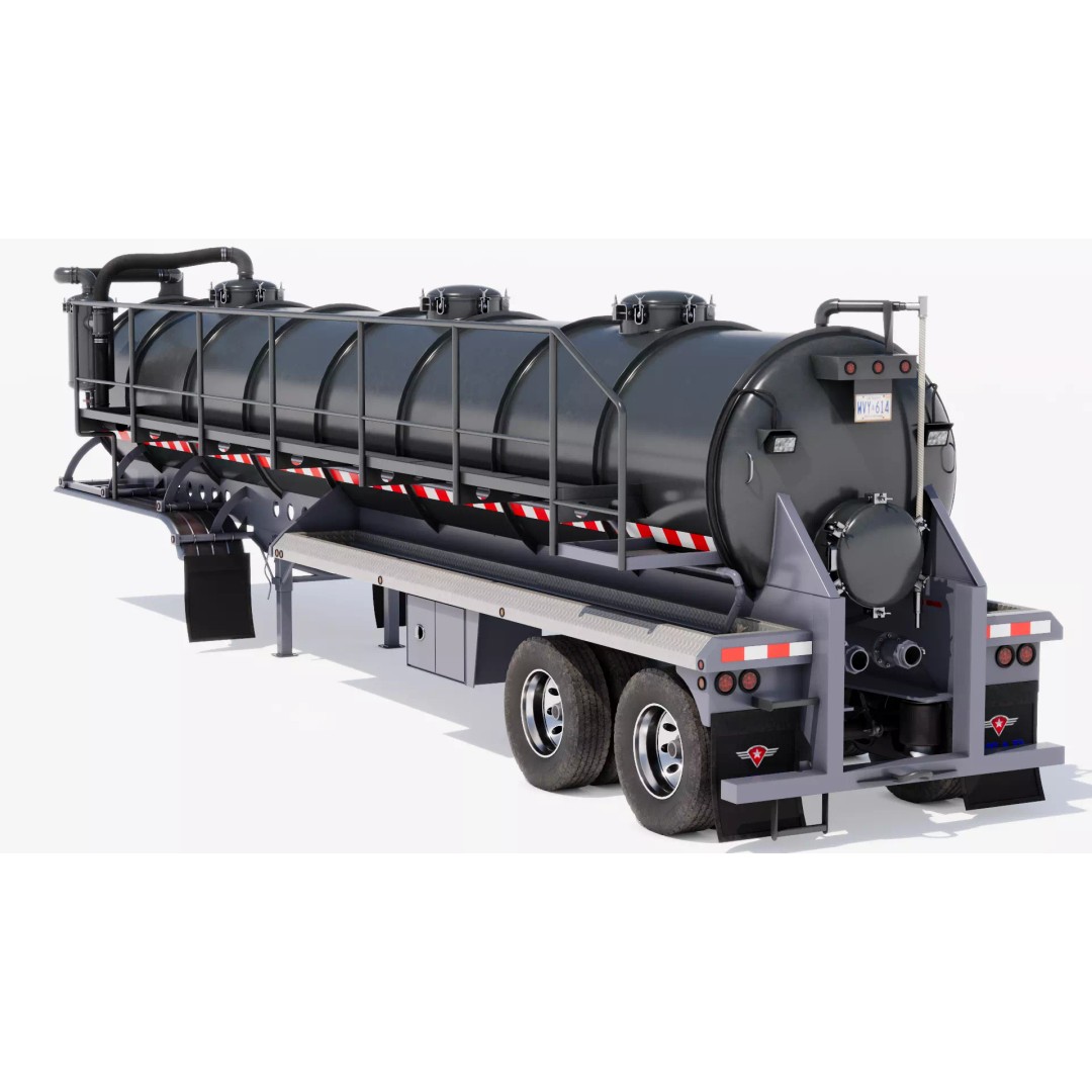 Trailers 3D Model – Low Poly Vehicle Set for Game Ready Projects - View 25