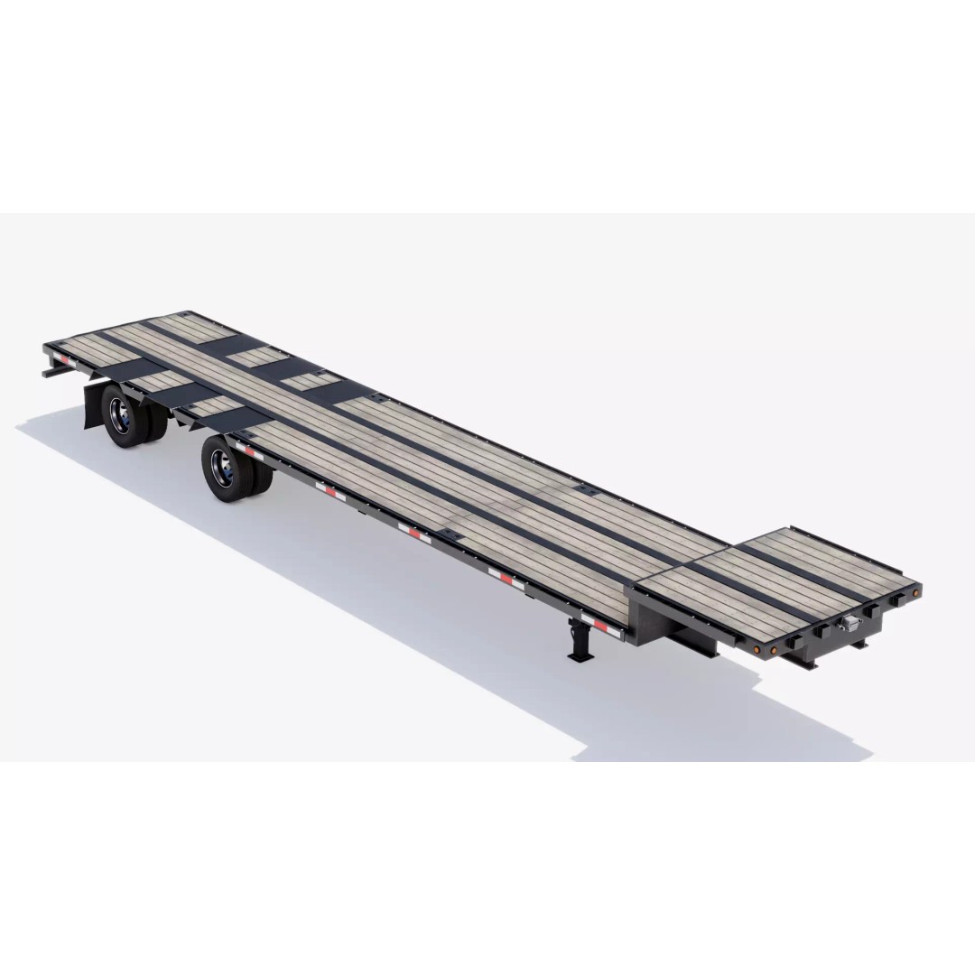 Trailers 3D Model – Low Poly Vehicle Set for Game Ready Projects - View 4