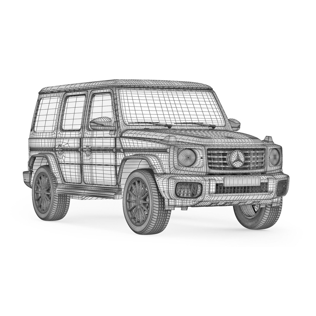 Mercedes-Benz G-Class 2025 3D Model – High Poly Game Asset, FBX, OBJ - View 13