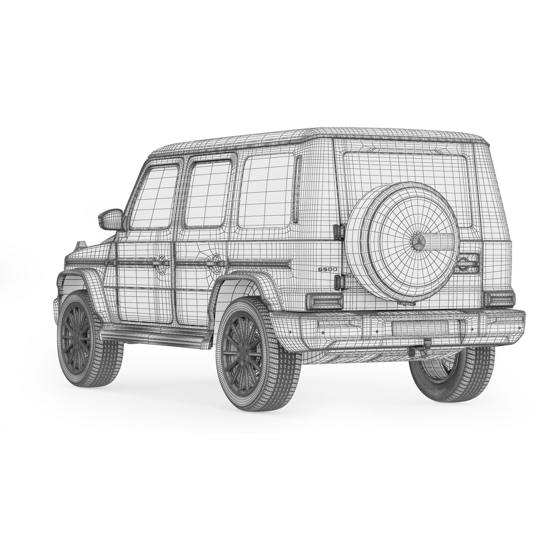 Mercedes-Benz G-Class 2025 3D Model – High Poly Game Asset, FBX, OBJ - View 14