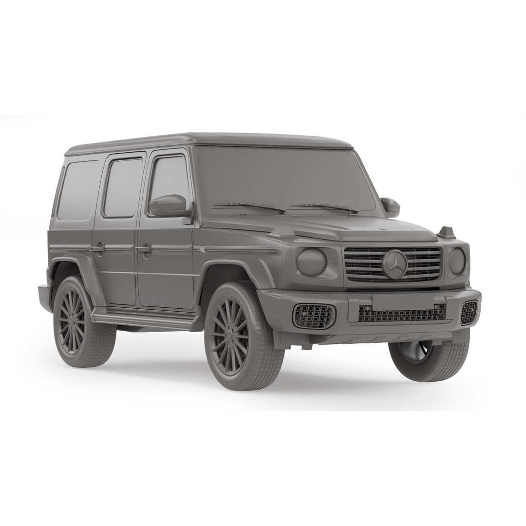 Mercedes-Benz G-Class 2025 3D Model – High Poly Game Asset, FBX, OBJ - View 15