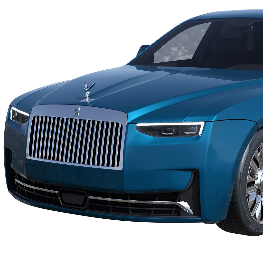 Ghost 2025 Luxury Car 3D Model – High Poly PBR Game Asset, FBX, OBJ - View 13
