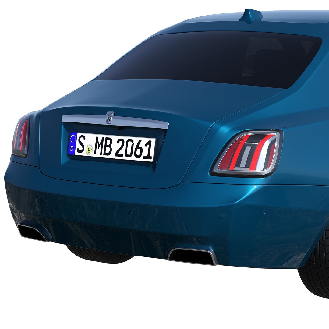 Ghost 2025 Luxury Car 3D Model – High Poly PBR Game Asset, FBX, OBJ - View 15