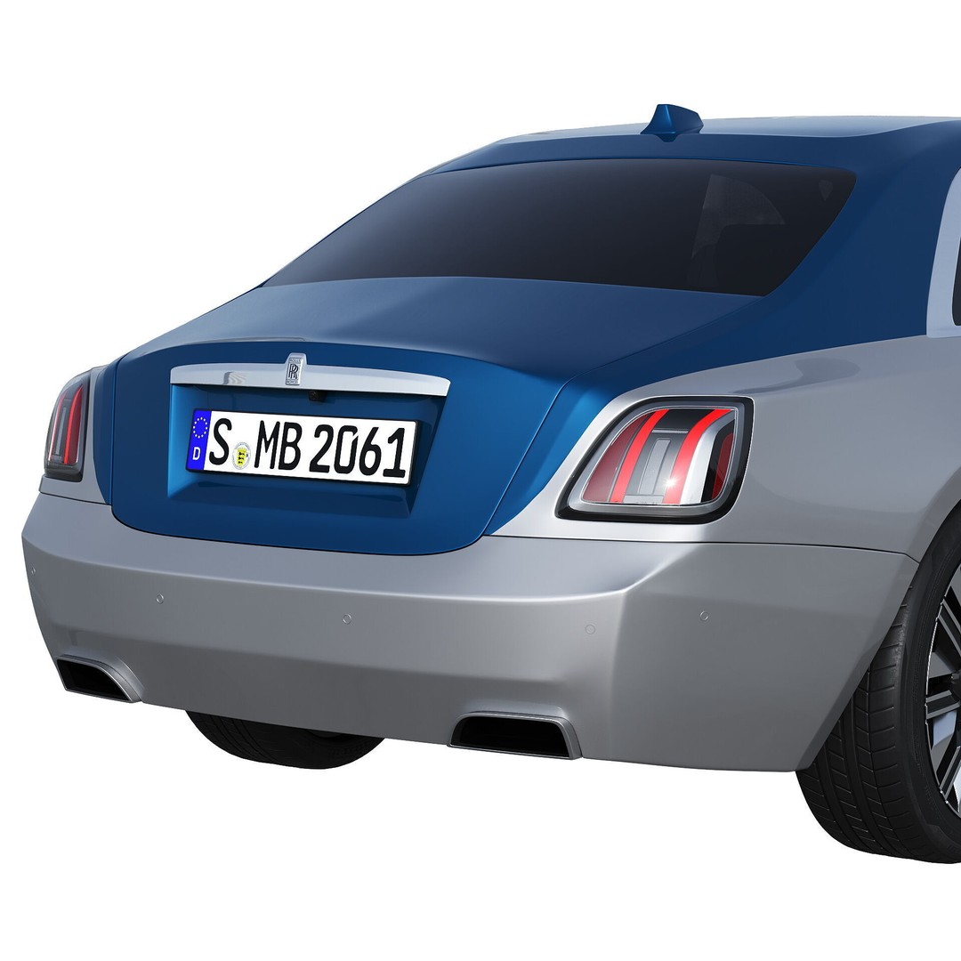 Ghost 2025 Luxury Car 3D Model – High Poly PBR Game Asset, FBX, OBJ - View 16
