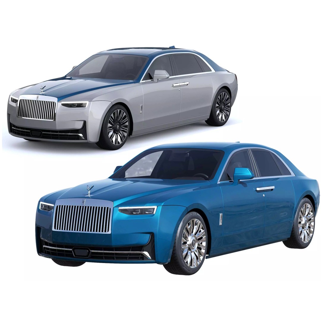 Ghost 2025 Luxury Car 3D Model – High Poly PBR Game Asset, FBX, OBJ - View 2