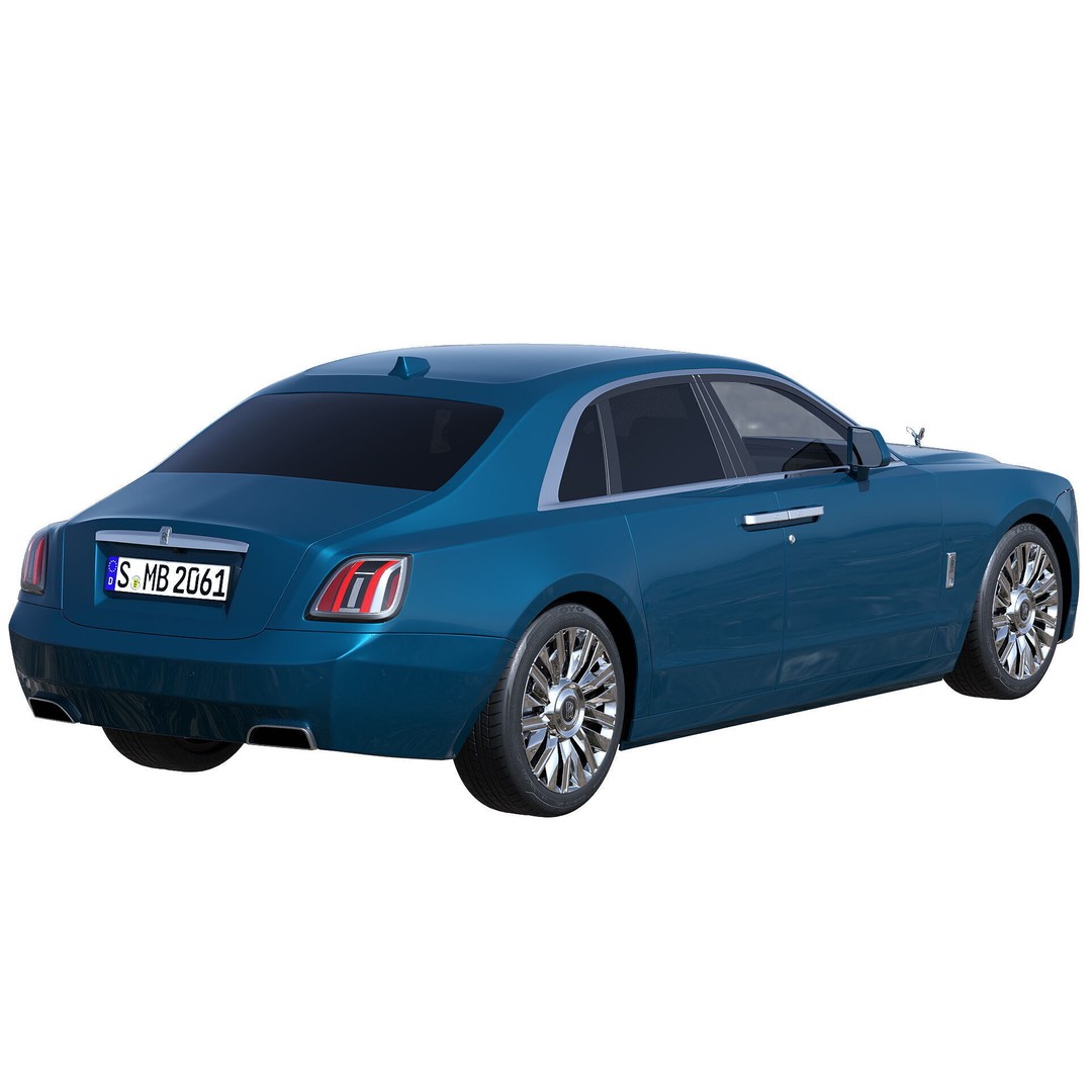 Ghost 2025 Luxury Car 3D Model – High Poly PBR Game Asset, FBX, OBJ - View 5