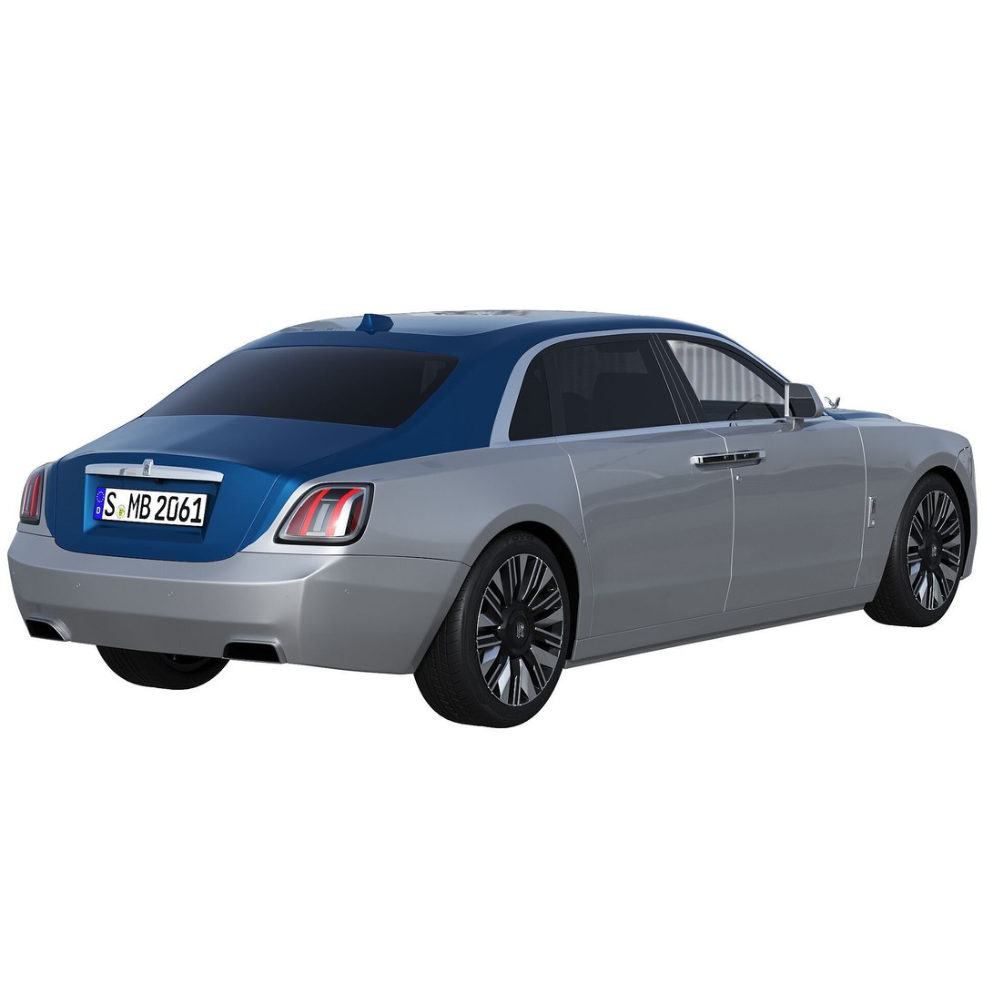Ghost 2025 Luxury Car 3D Model – High Poly PBR Game Asset, FBX, OBJ - View 6