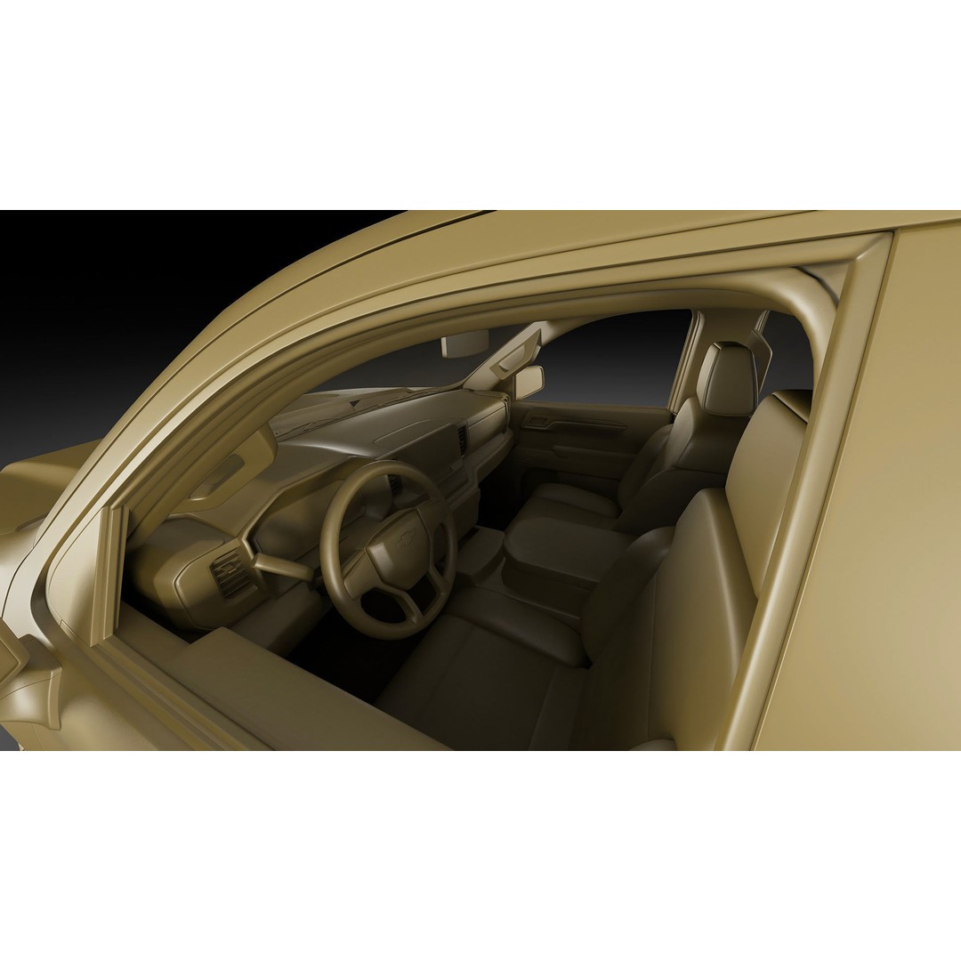 2022 Silverado High Country 3D Model – High Poly Game Asset, FBX, OBJ, Blender - View 25