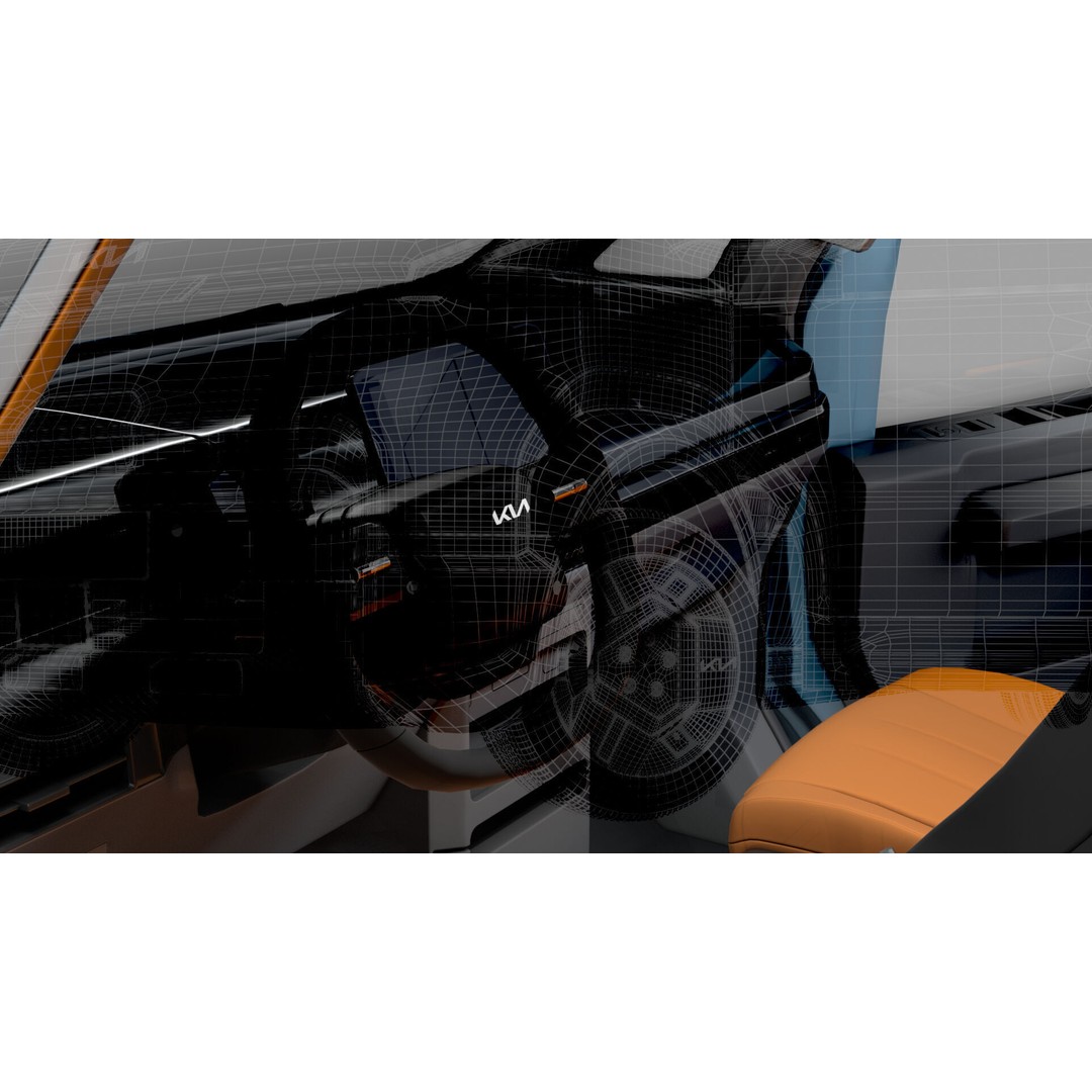 KIA PV5 L2H1 3D Model – HQ Interior, Game-Ready FBX
