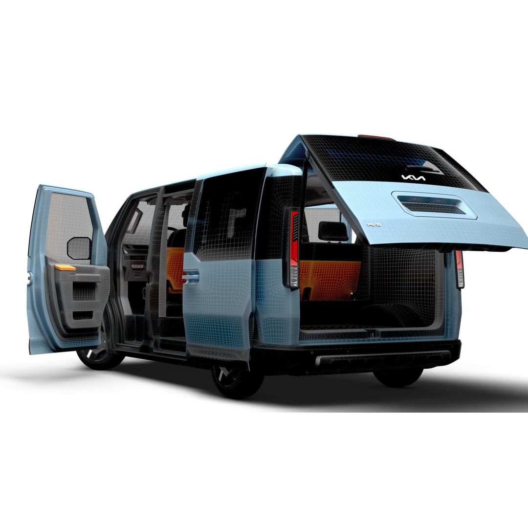 KIA PV5 L2H1 3D Model – HQ Interior, Game-Ready FBX - View 19