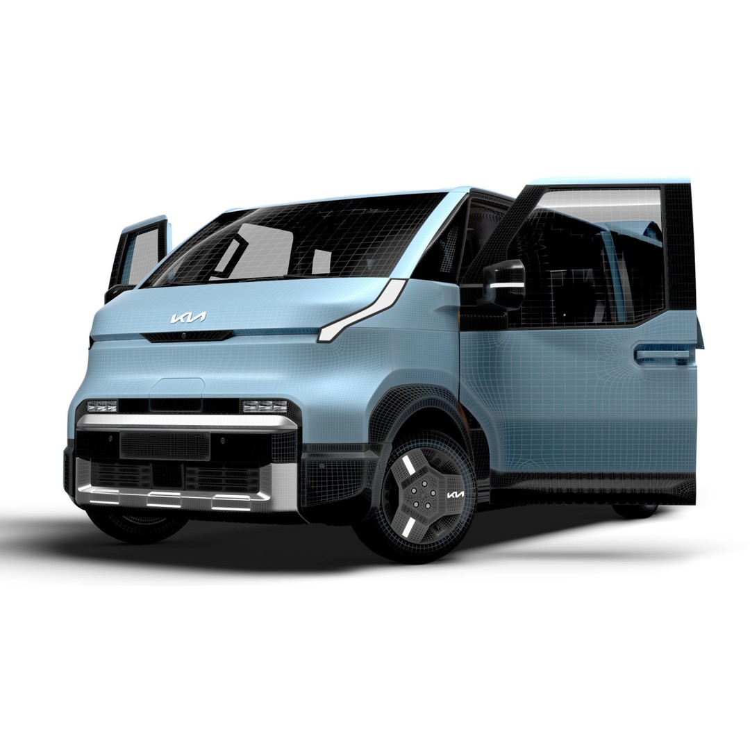 KIA PV5 L2H1 3D Model – HQ Interior, Game-Ready FBX - View 25