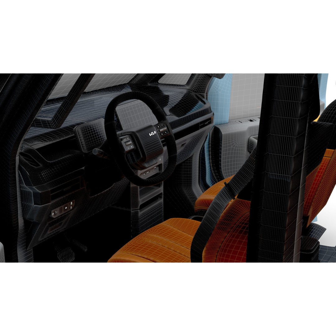 KIA PV5 L2H1 3D Model – HQ Interior, Game-Ready FBX - View 26