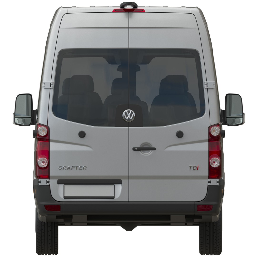 VW Crafter L3H2 Minibus 3D Model – High Poly Vehicle Asset, FBX - View 10