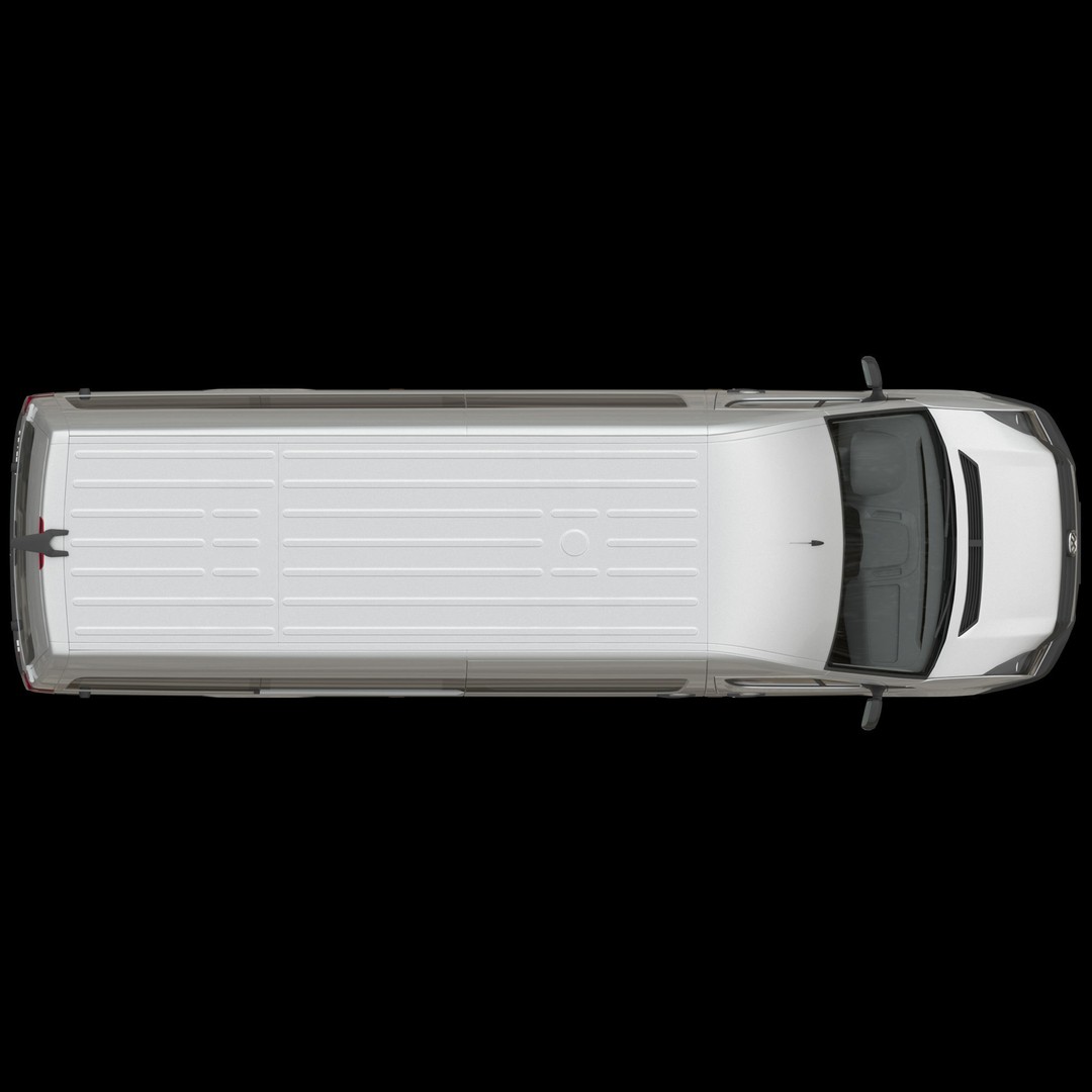 VW Crafter L3H2 Minibus 3D Model – High Poly Vehicle Asset, FBX - View 13