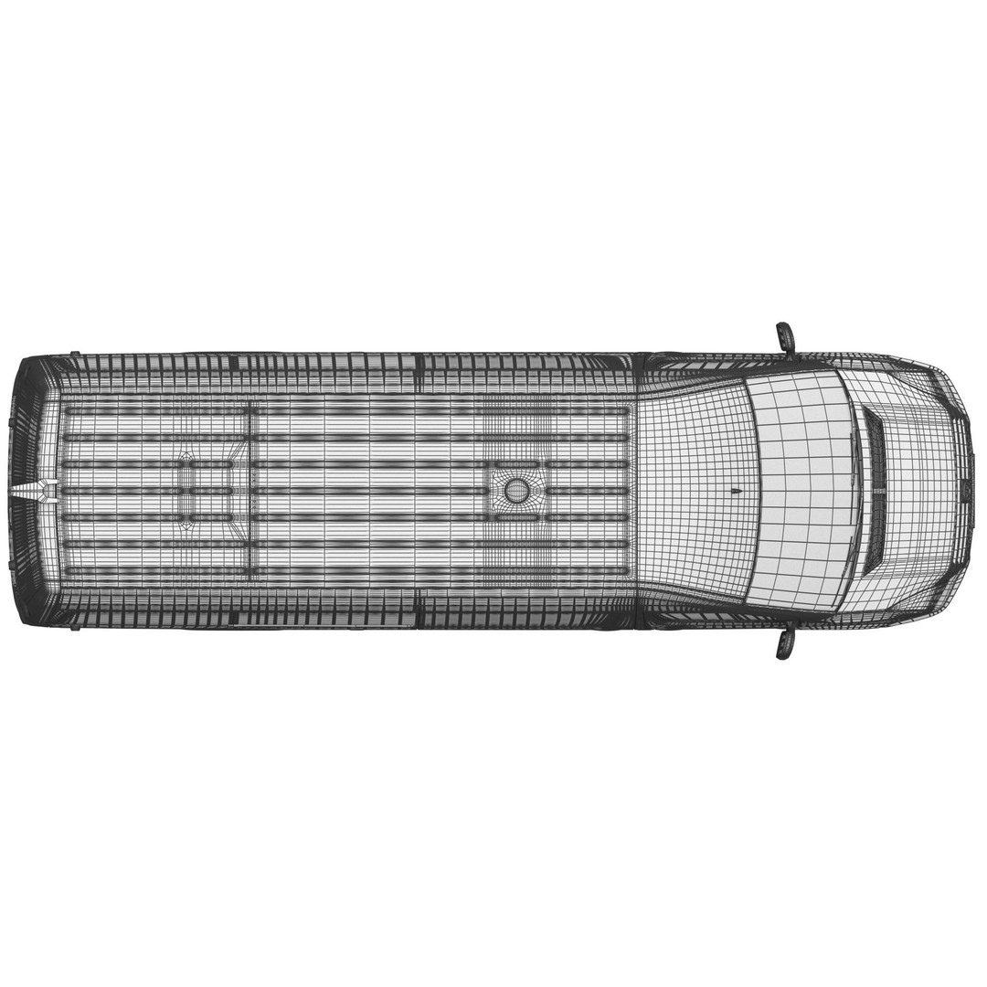 VW Crafter L3H2 Minibus 3D Model – High Poly Vehicle Asset, FBX - View 22