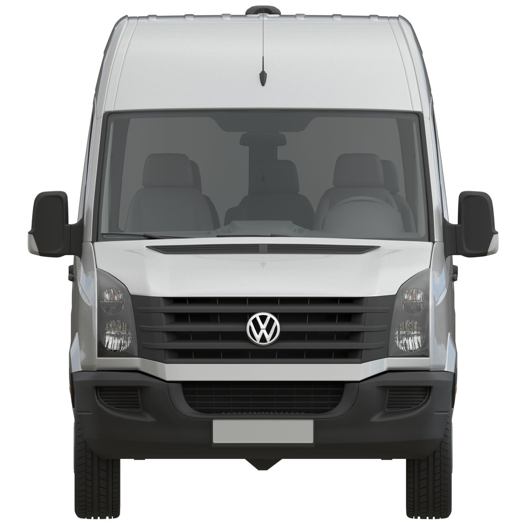 VW Crafter L3H2 Minibus 3D Model – High Poly Vehicle Asset, FBX - View 9