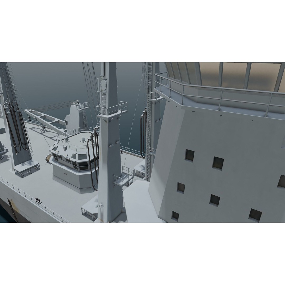 Ship 3D Model – Low Poly Digital Asset with PBR Textures - View 3