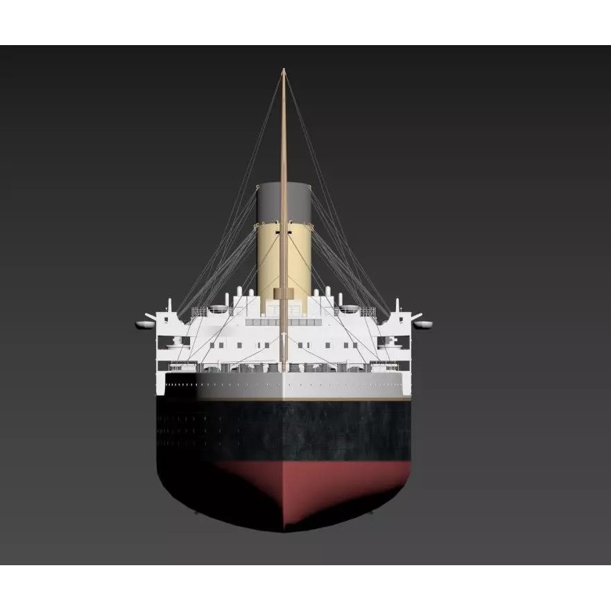 RMS Titanic 3D Model – Highly Detailed Historical Replica, FBX, OBJ - View 8