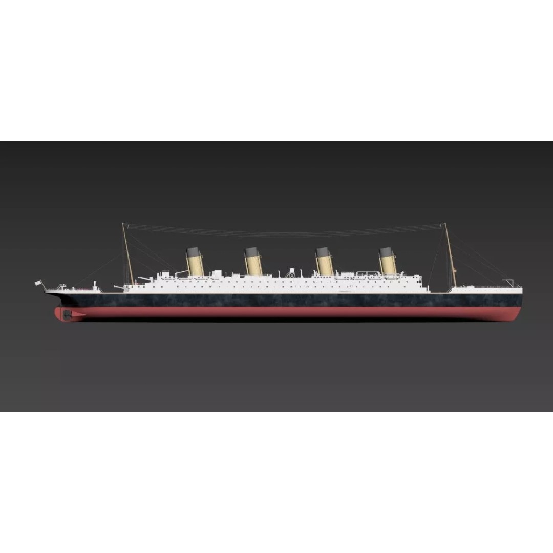 RMS Titanic 3D Model – Highly Detailed Historical Replica, FBX, OBJ - View 9