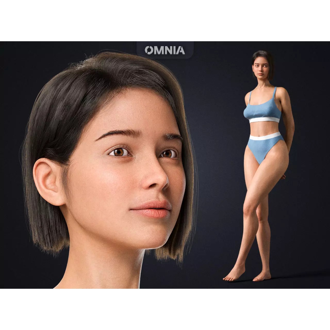 Natalia - Cinematic Realistic 3D Character Model - View 2