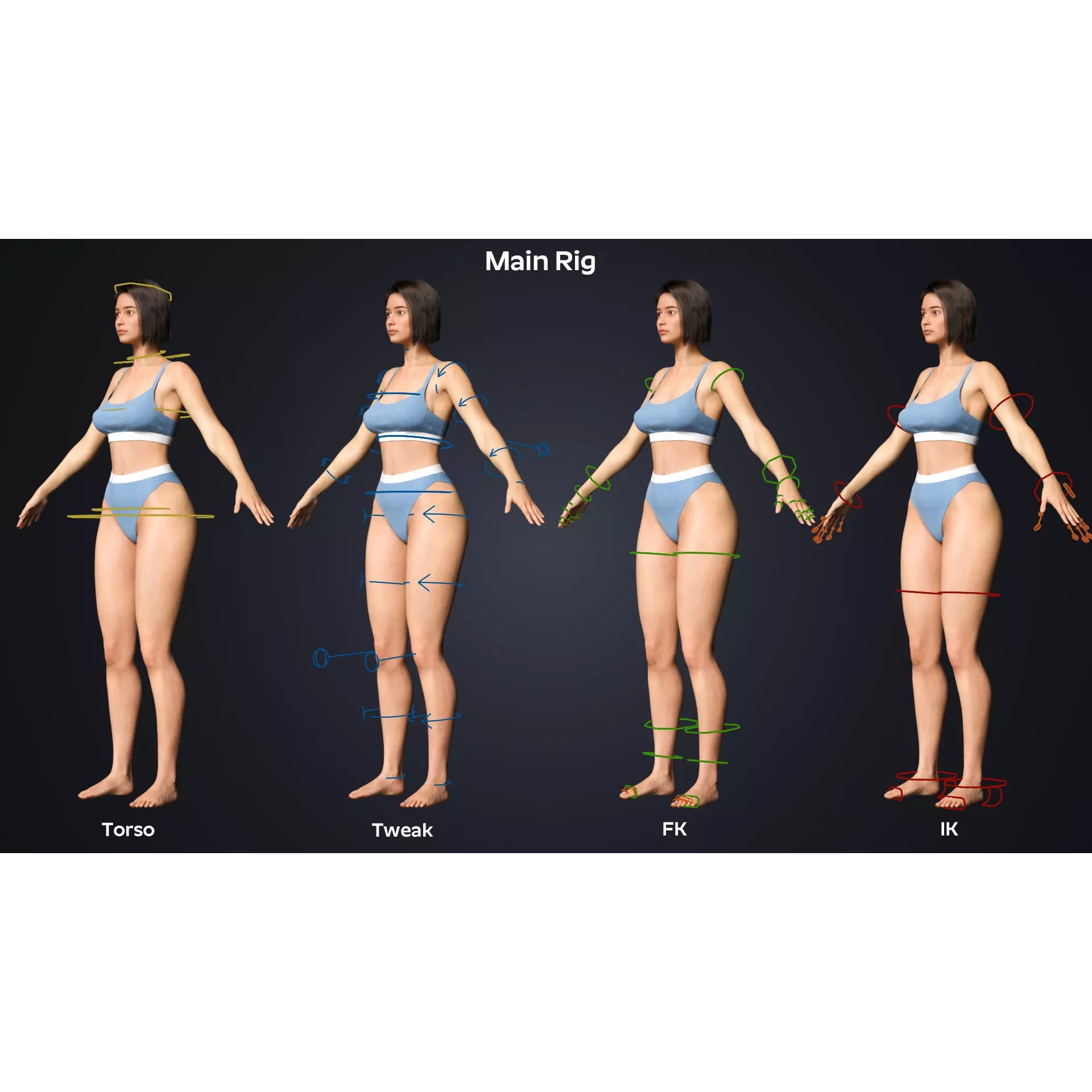 Natalia - Cinematic Realistic 3D Character Model - View 9