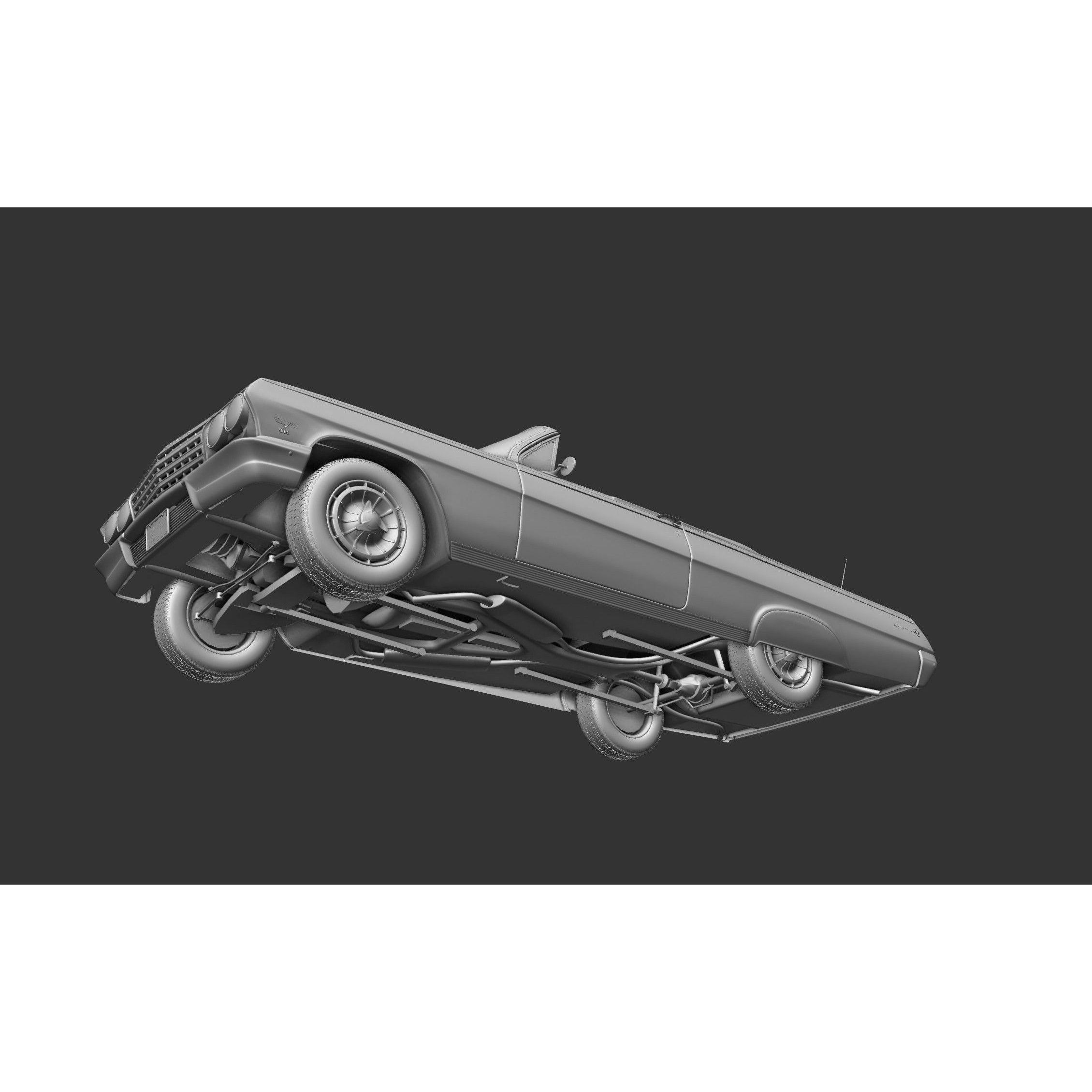 Chevy Impala SS Convertible 1962 - High Detailed 3D Model