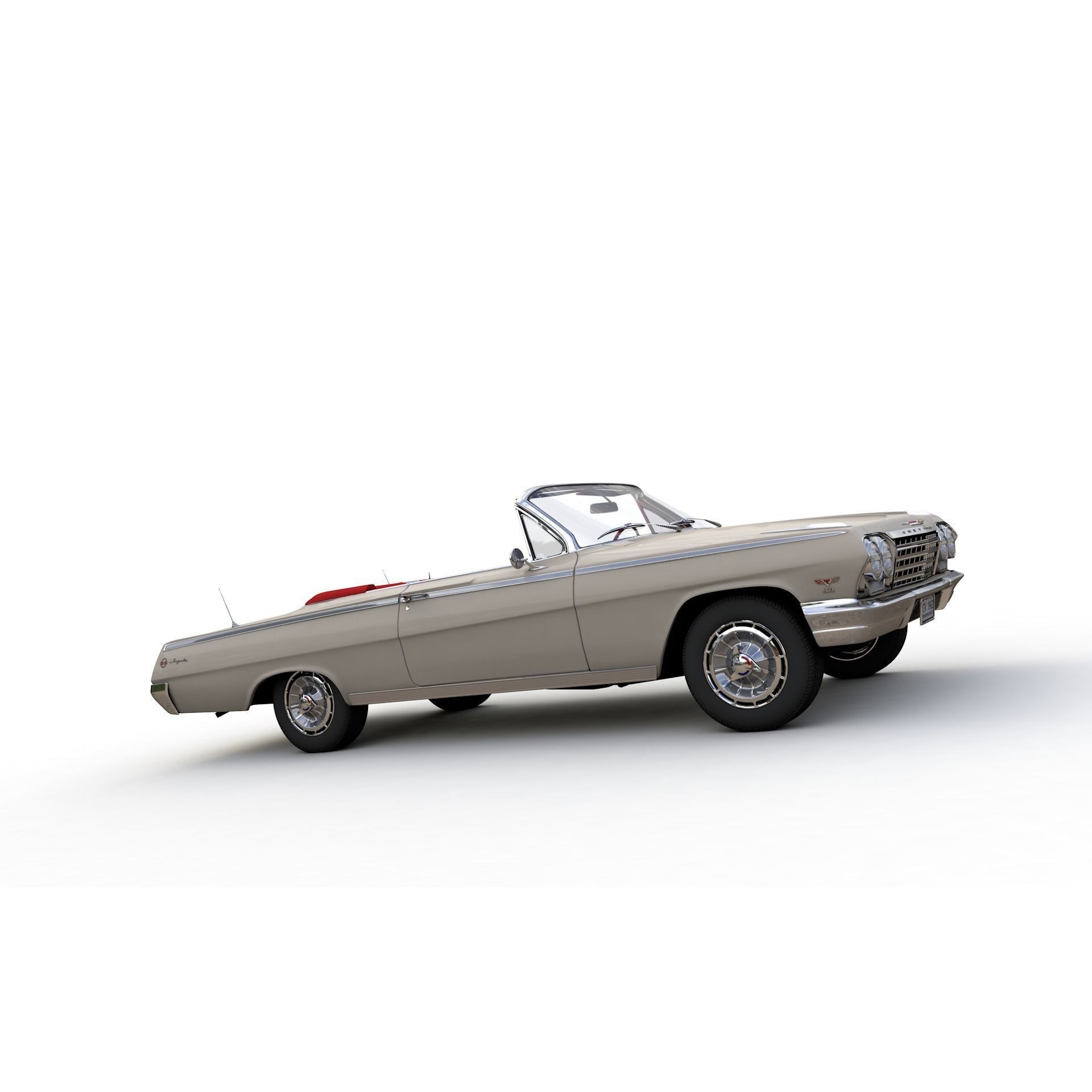 Chevy Impala SS Convertible 1962 - High Detailed 3D Model - View 18