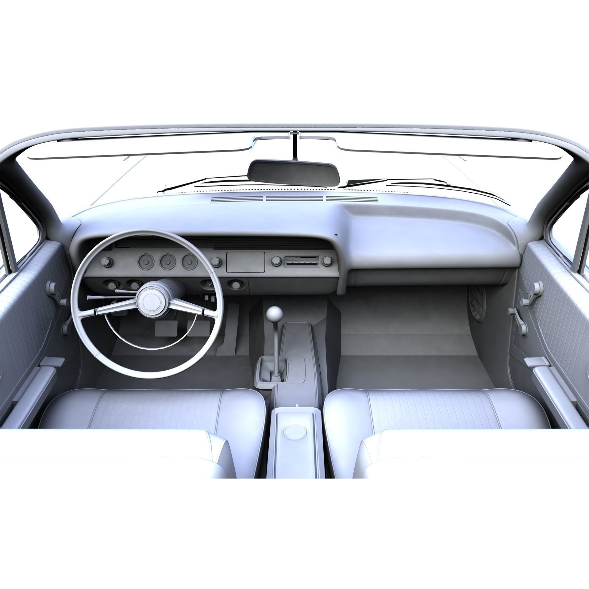Chevy Impala SS Convertible 1962 - High Detailed 3D Model - View 24