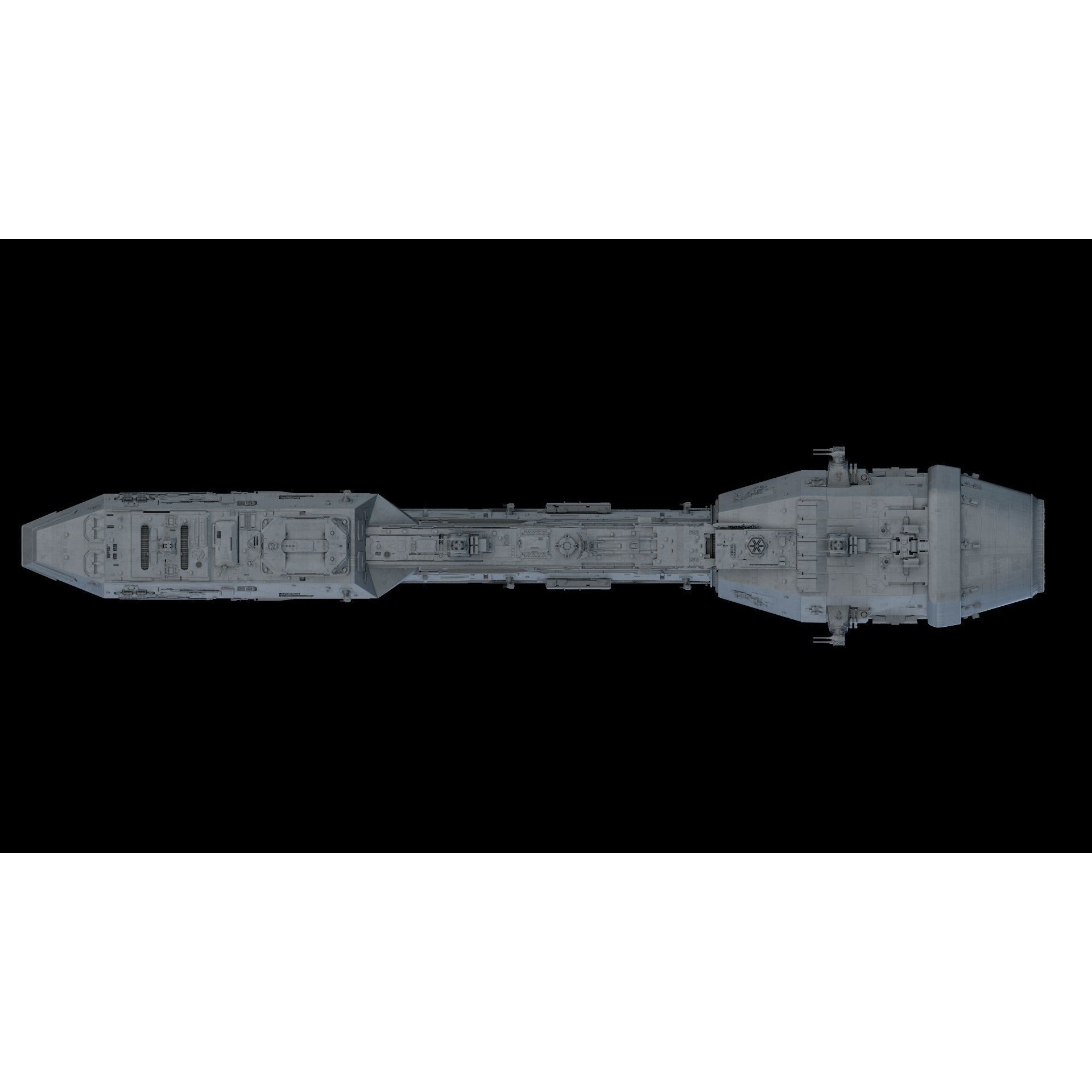 Lancer Spaceship - Game-Ready 3D Model