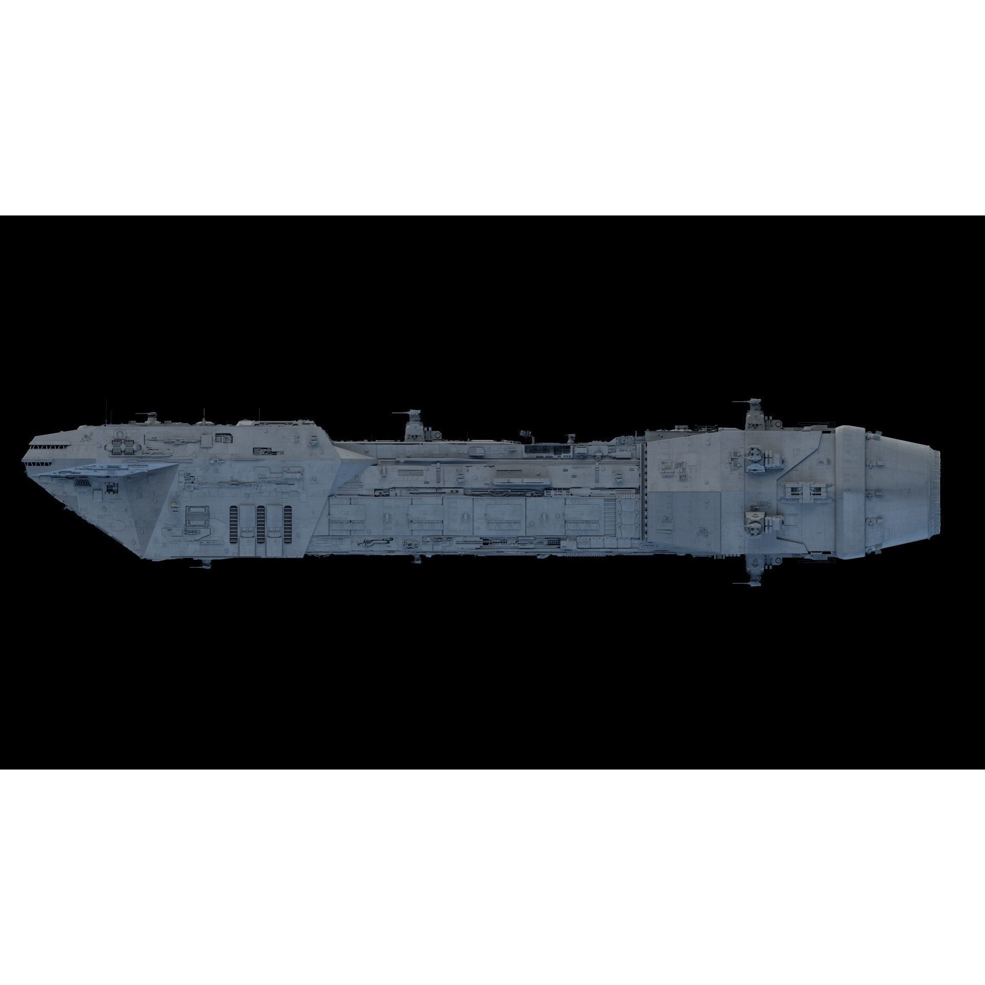 Lancer Spaceship - Game-Ready 3D Model - View 16