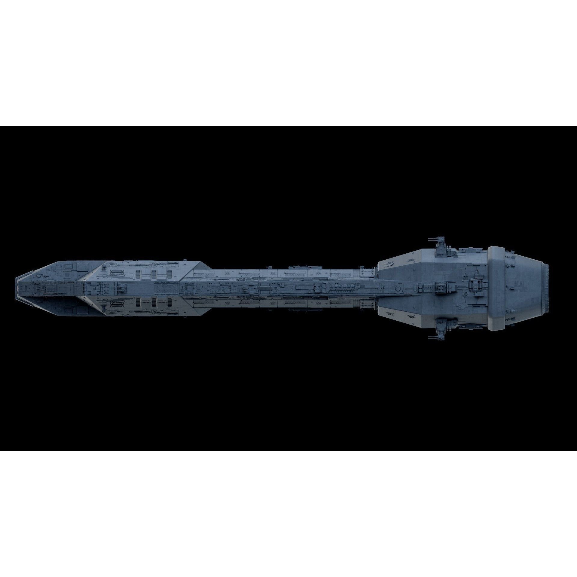 Lancer Spaceship - Game-Ready 3D Model - View 3