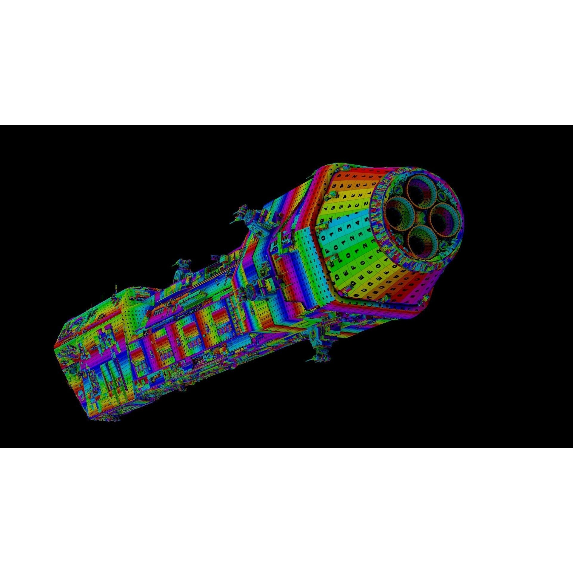 Lancer Spaceship - Game-Ready 3D Model - View 9