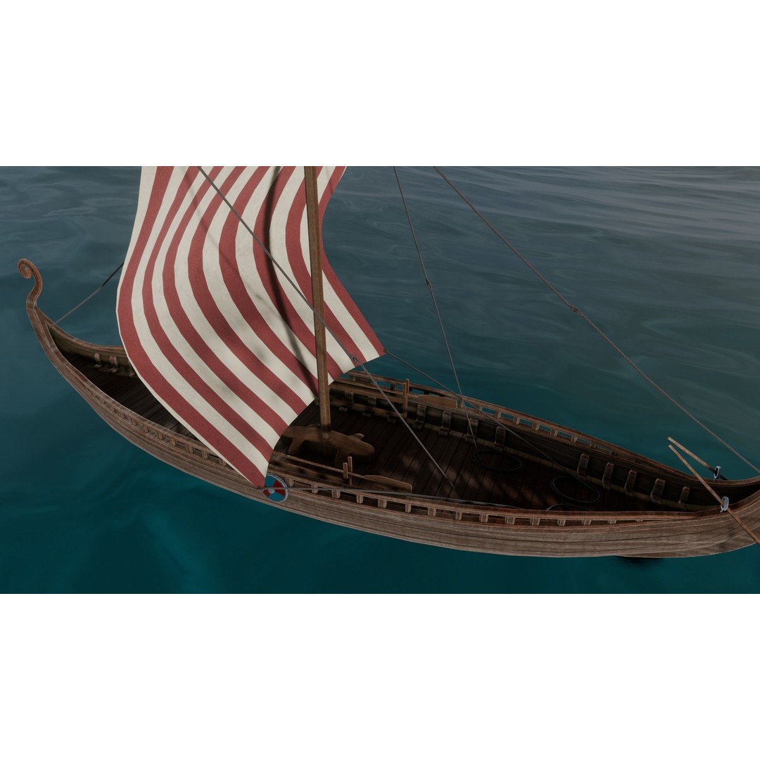 Ship 3D Model – Low Poly Maritime Asset, PBR Textures, FBX