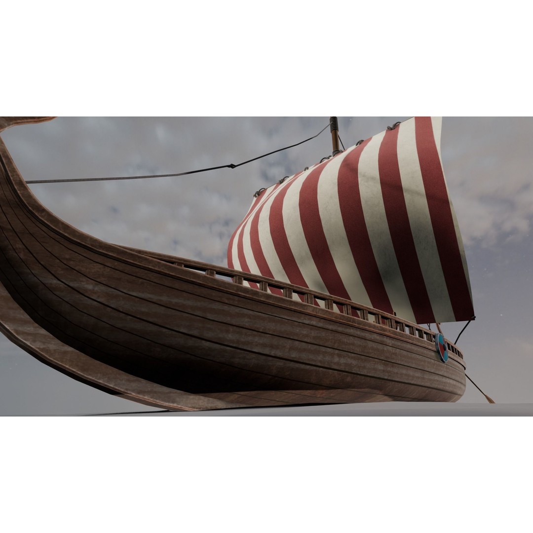 Ship 3D Model – Low Poly Maritime Asset, PBR Textures, FBX - View 10
